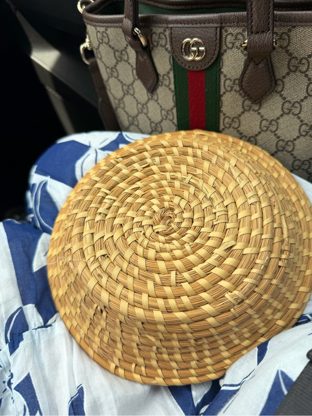 Sweet grassWoven Decorative Basket - Natural Brown - Unbranded - Picture 2 of 3